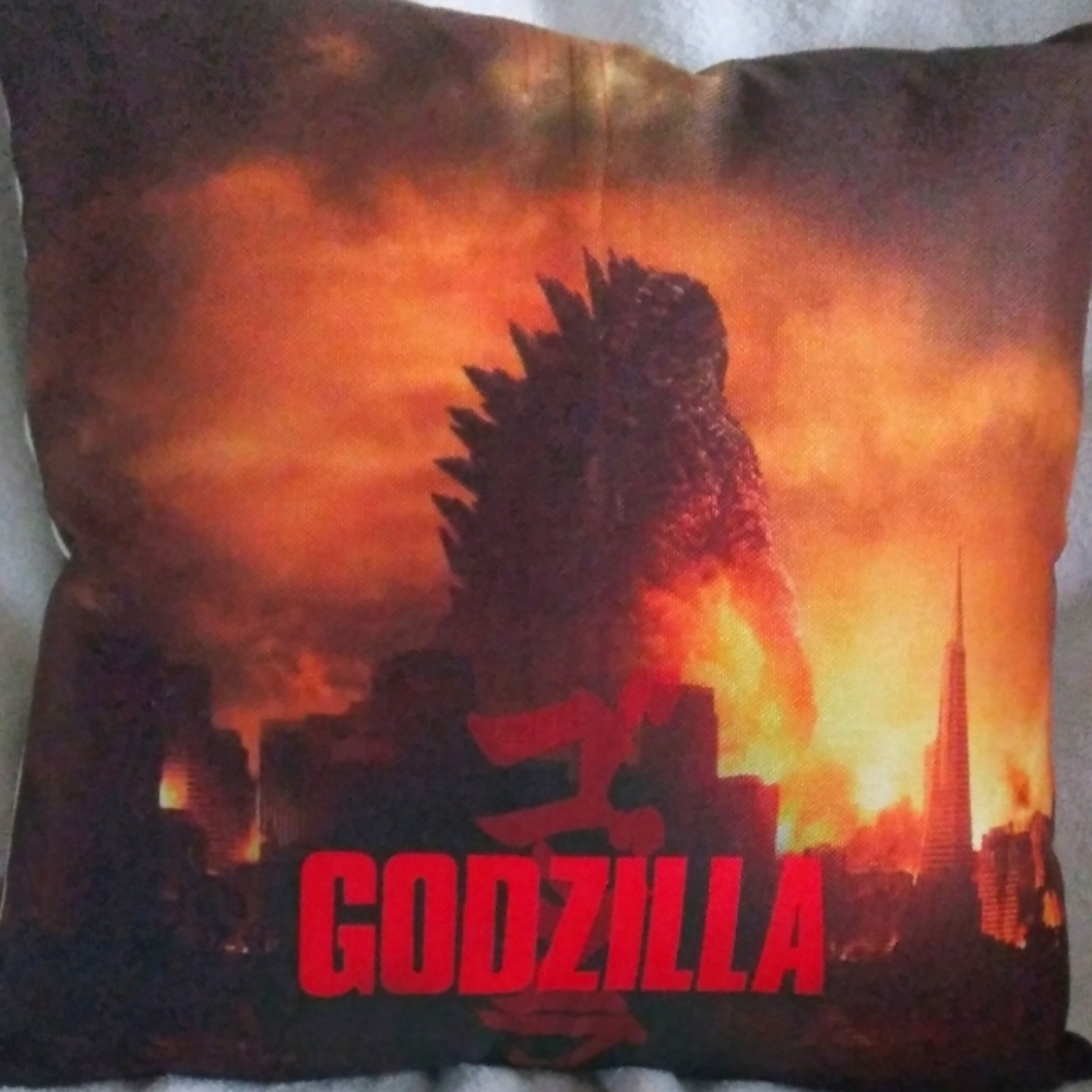 Godzilla pillow